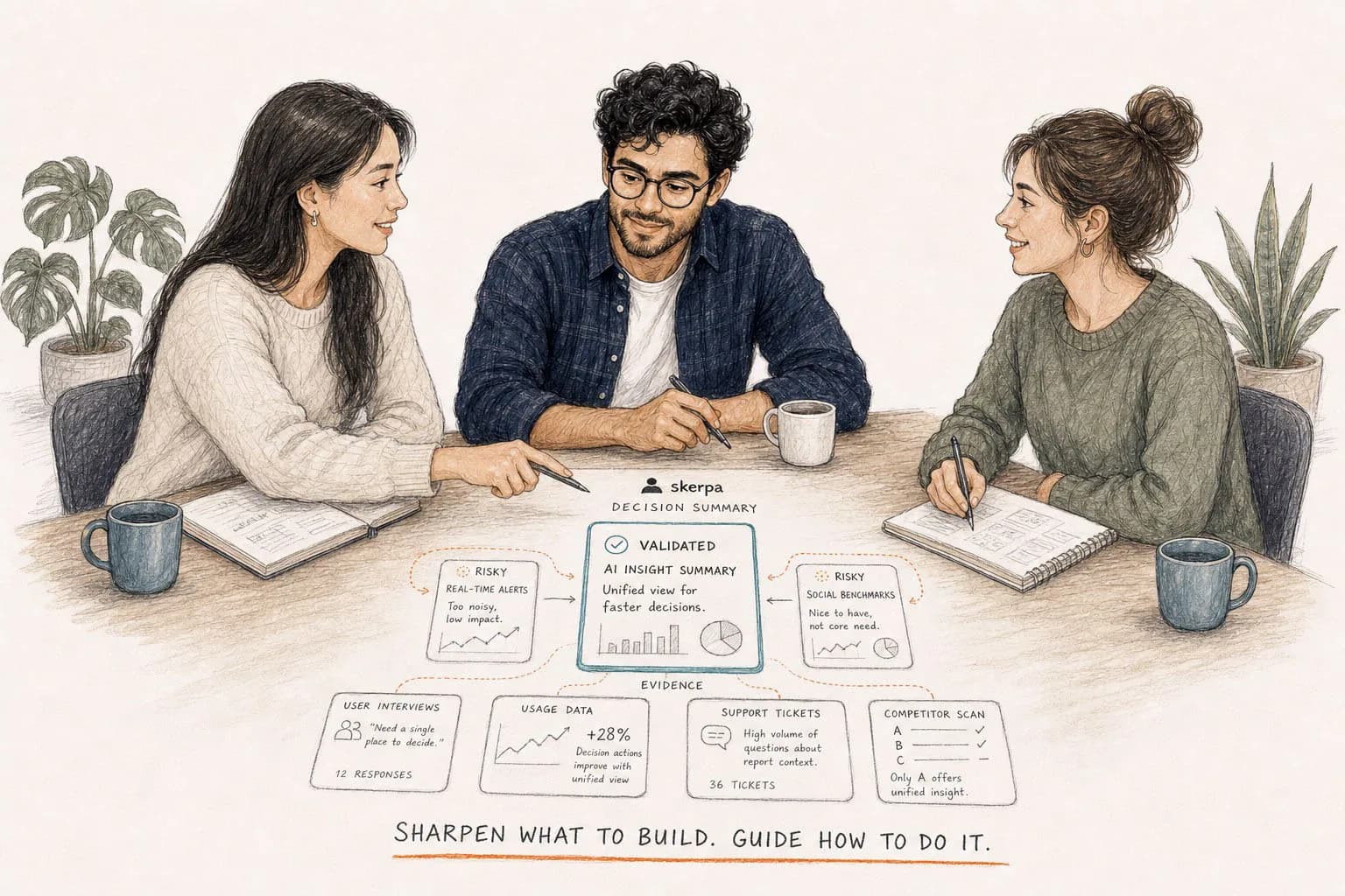 The same team, deciding from a traceable picture